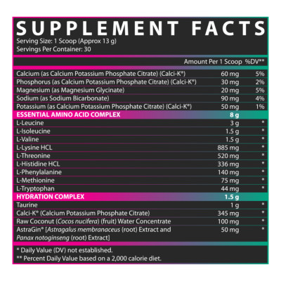EAA Hydration - 30srv Strawberry Watermelon EAA Hydration - 30srv Strawberry Watermelon