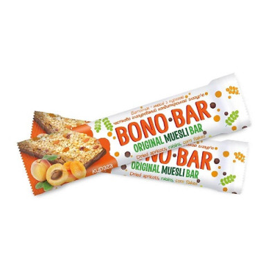 Bono Bar Original Muesli - 40g Apricots (Поштучно) Bono Bar Original Muesli - 40g Apricots (Поштучно)