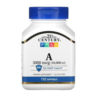 A 3000 mcg (10,000 IU) - 110 softgels A 3000 mcg (10,000 IU) - 110 softgels