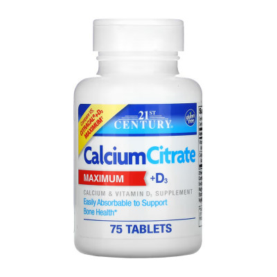 Calcium Citrate + D3 - 75 tabs Calcium Citrate + D3 - 75 tabs