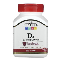 D3 50 mcg (2000 IU) - 110 tabs D3 50 mcg (2000 IU) - 110 tabs