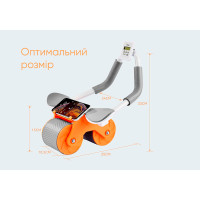 Ролик для пресу EasyFit зі зворотним механізмом та лічильником Ролик для пресу EasyFit зі зворотним механізмом та лічильником