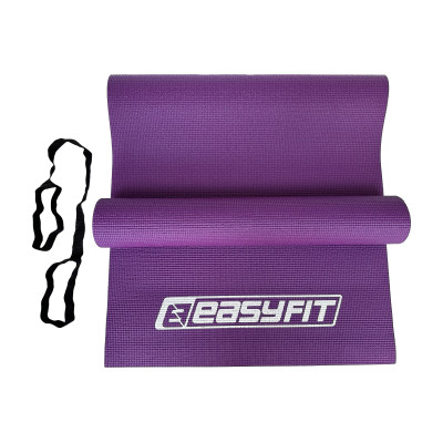 Килимок для йоги та фітнесу EasyFit ПВХ (PVC) Фіолетовий Килимок для йоги та фітнесу EasyFit ПВХ (PVC) Фіолетовий