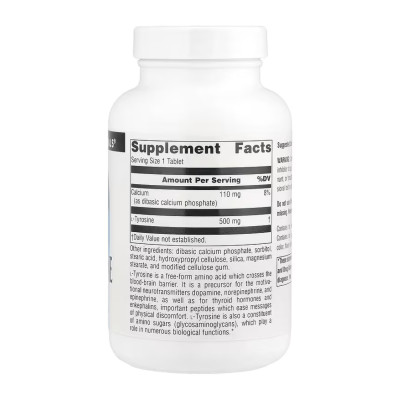 L-Tyrosine 500mg - 100 tabs L-Tyrosine 500mg - 100 tabs