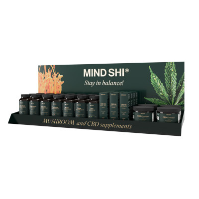 Display Stand Mushroom and CBD supplements Display Stand Mushroom and CBD supplements