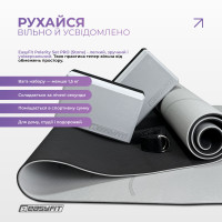 Набір для йоги та фітнесу EasyFit Polarity Set PRO (Stone): килимок, два блоки та ремінь Набір для йоги та фітнесу EasyFit Polarity Set PRO (Stone): килимок, два блоки та ремінь