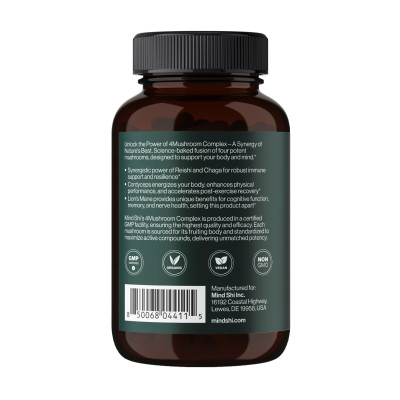 4Mushroom Complex 1000 mg - 60 vegcaps 4Mushroom Complex 1000 mg - 60 vegcaps