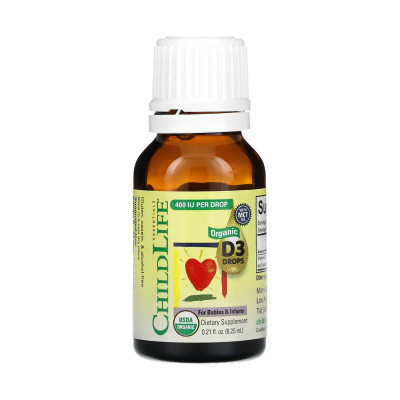 Organic Vitamin D3 Drops - 6.25 ml Organic Vitamin D3 Drops - 6.25 ml
