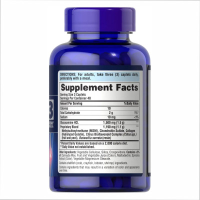 Glucosamine Chondroitin MSM Double Strength - 120 caps Glucosamine Chondroitin MSM Double Strength - 120 caps