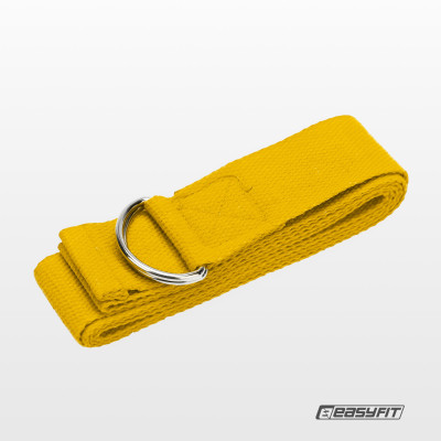 Ремінь для йоги EasyFit жовтий Ремінь для йоги EasyFit жовтий