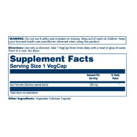 Saw Palmetto Berry 580mg - 50 vcaps Saw Palmetto Berry 580mg - 50 vcaps