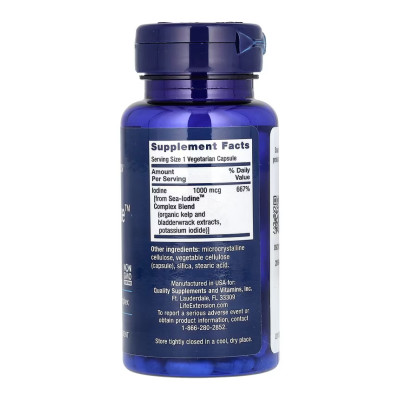 Sea-Iodine™ 1000mcg - 60 vcaps (Пошкоджена етикетка) Sea-Iodine™ 1000mcg - 60 vcaps (Пошкоджена етикетка)
