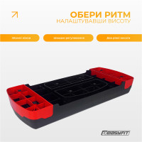 Степ-платформа EasyFit Step-B 2-ступінчаста червона Степ-платформа EasyFit Step-B 2-ступінчаста червона