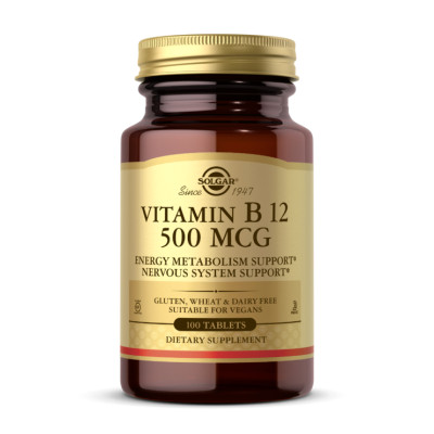 Vitamin B12 500mcg - 100 tabs Vitamin B12 500mcg - 100 tabs