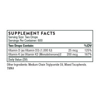 Vitamin D+K2 - 1oz Vitamin D+K2 - 1oz