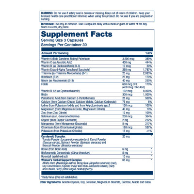 Women's Golden Multi-Vitamin - 90 vcaps Women's Golden Multi-Vitamin - 90 vcaps