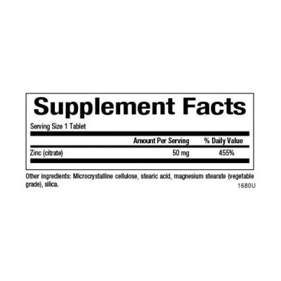 Zinc Citrate 50mg - 90 tabs Zinc Citrate 50mg - 90 tabs