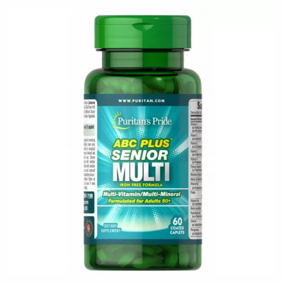 ABC Plus® Senior Multivitamin Multi-Mineral Formula - 60 Caplets ABC Plus® Senior Multivitamin Multi-Mineral Formula - 60 Caplets