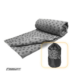 Рушник для йоги з мікрофібри EasyFit Yoga Mat Towel (Сірий) Рушник для йоги з мікрофібри EasyFit Yoga Mat Towel (Сірий)