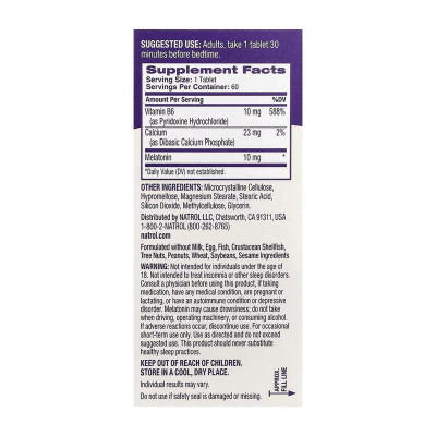 Time Release Melatonin 10mg - 60 tab Time Release Melatonin 10mg - 60 tab