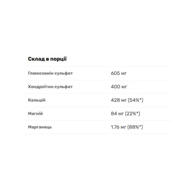 Chondroitin Glucosamine - 60caps Chondroitin Glucosamine - 60caps