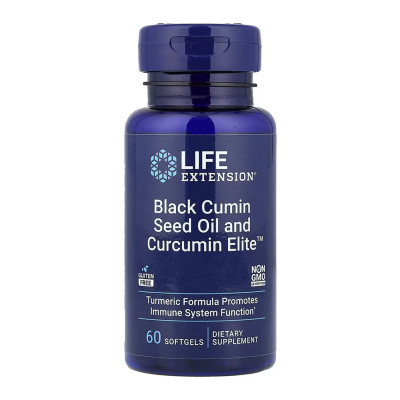 Black Cumin Seed Oil and Curcumin Elite™ - 60 softgels (До 12.26) Black Cumin Seed Oil and Curcumin Elite™ - 60 softgels (До 12.26)