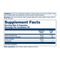 Calcium D-Glucarate 400mg - 60 caps Calcium D-Glucarate 400mg - 60 caps