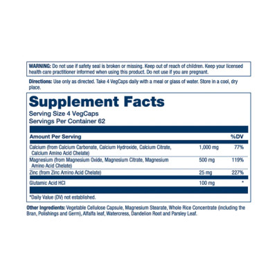 Calcium Magnesium Zinc - 250 vcaps Calcium Magnesium Zinc - 250 vcaps