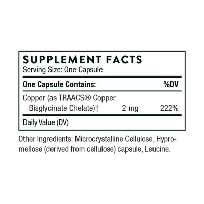 Copper Bisglycinate - 60 caps Copper Bisglycinate - 60 caps