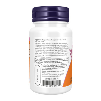 CoQ10 60mg - 180 vcaps CoQ10 60mg - 180 vcaps