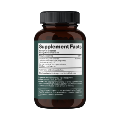 Cordyceps Mushroom 1000 mg - 60 vegcaps (До 10.26) Cordyceps Mushroom 1000 mg - 60 vegcaps (До 10.26)