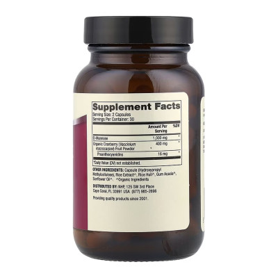 D-Mannose and Cranberry Extract - 60 caps (До 10.26) D-Mannose and Cranberry Extract - 60 caps (До 10.26)