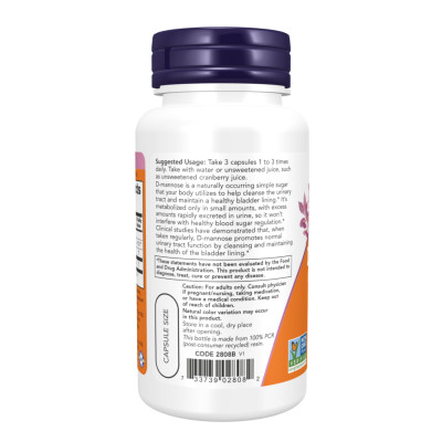 D-Mannose Urinary Support 500mg - 60 vcaps D-Mannose Urinary Support 500mg - 60 vcaps