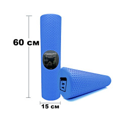 Масажний ролик EasyFit Foam Roller 60 см Синій Масажний ролик EasyFit Foam Roller 60 см Синій