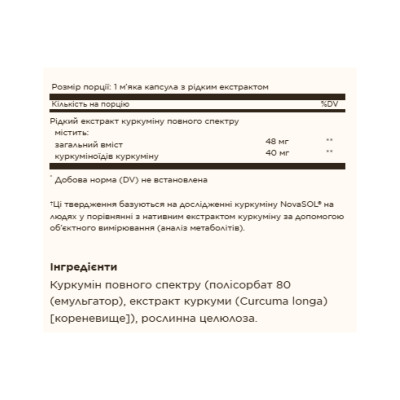 Full Spectrum Curcumin Liquid Extract - 30 softgels Full Spectrum Curcumin Liquid Extract - 30 softgels