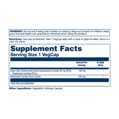 Grape Seed Extract 100mg - 60 vcaps Grape Seed Extract 100mg - 60 vcaps
