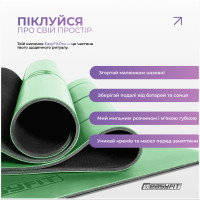 Килимок для йоги професійний EasyFit Pro каучук 5 мм Зелений Килимок для йоги професійний EasyFit Pro каучук 5 мм Зелений