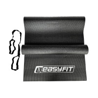 Килимок для йоги та фітнесу EasyFit ПВХ (PVC) Чорний Килимок для йоги та фітнесу EasyFit ПВХ (PVC) Чорний
