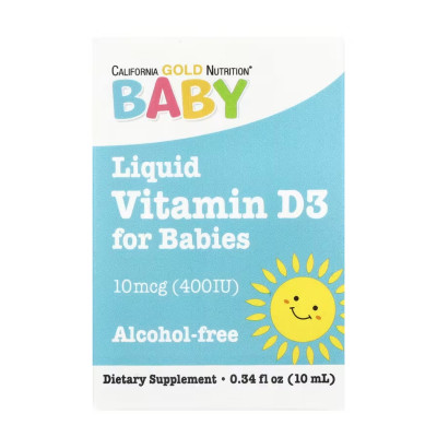 Liquid Vitamin D3 for Babies 10 mcg (400IU) - 10 ml Liquid Vitamin D3 for Babies 10 mcg (400IU) - 10 ml