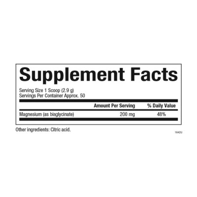 Magnesium Bisglycinate 200mg - 120g Pure Magnesium Bisglycinate 200mg - 120g Pure