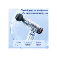 Масажний пістолет EasyFit Impact для тіла з 4 насадками Масажний пістолет EasyFit Impact для тіла з 4 насадками