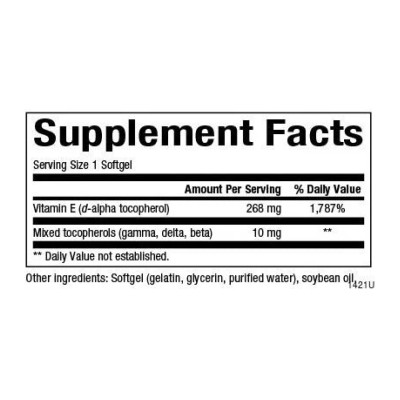 Mixed Vitamin E 268 mg (400 IU) - 90 softgels Mixed Vitamin E 268 mg (400 IU) - 90 softgels