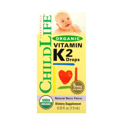Organic Vitamin K2 Liquid - 7.5ml Natural Berry Organic Vitamin K2 Liquid - 7.5ml Natural Berry
