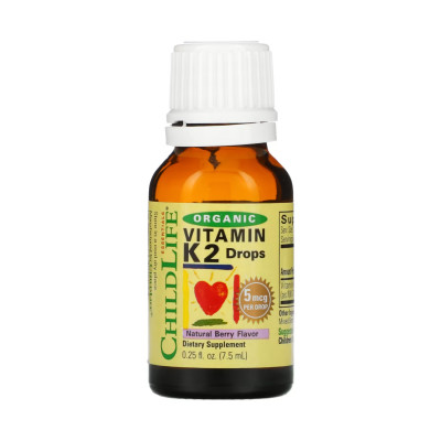 Organic Vitamin K2 Liquid - 7.5ml Natural Berry Organic Vitamin K2 Liquid - 7.5ml Natural Berry