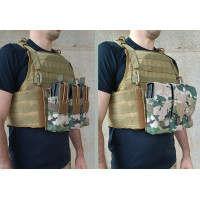 Підсумок під 6 магазінів АК/РПК потрійний мультикам (MOLLE, підсумок на розгрузку, жилет, РПС) Підсумок під 6 магазінів АК/РПК потрійний мультикам (MOLLE, підсумок на розгрузку, жилет, РПС)