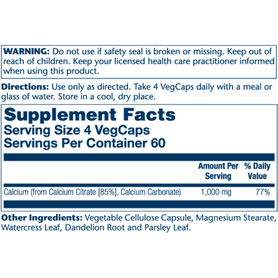 Calcium Citrate 1000mg - 240 vcaps Calcium Citrate 1000mg - 240 vcaps