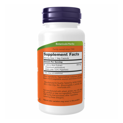 ST. John's Wort 300mg - 100 vcaps ST. John's Wort 300mg - 100 vcaps