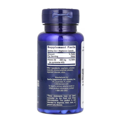 Vitamin B6 250 mg - 100 vcaps Vitamin B6 250 mg - 100 vcaps