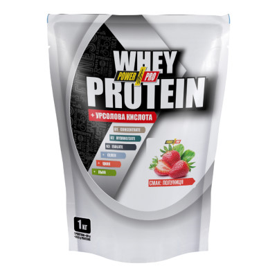Whey Protein - 1000g Strawberry with Cream Whey Protein - 1000g Strawberry with Cream