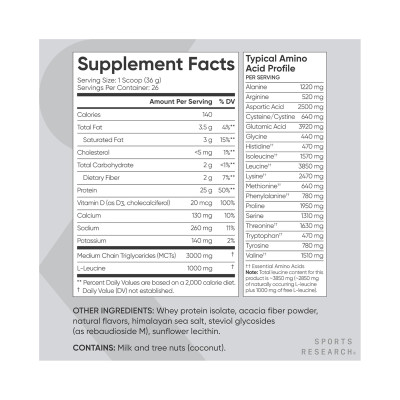 Whey Protein Isolate - 940g Creamy Vanilla Whey Protein Isolate - 940g Creamy Vanilla